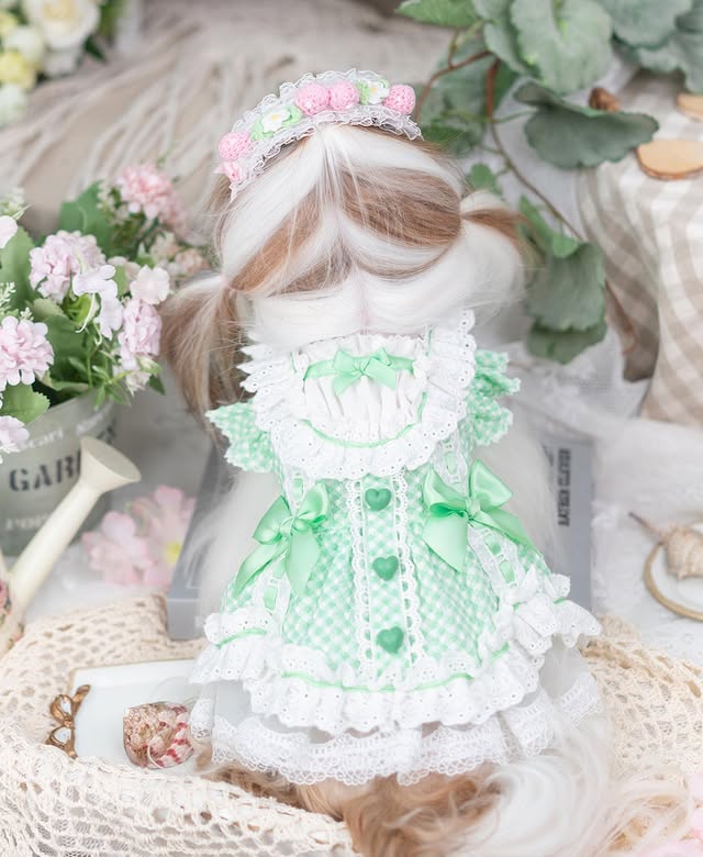 Luxury design dog Lacy Princess Puff Dress