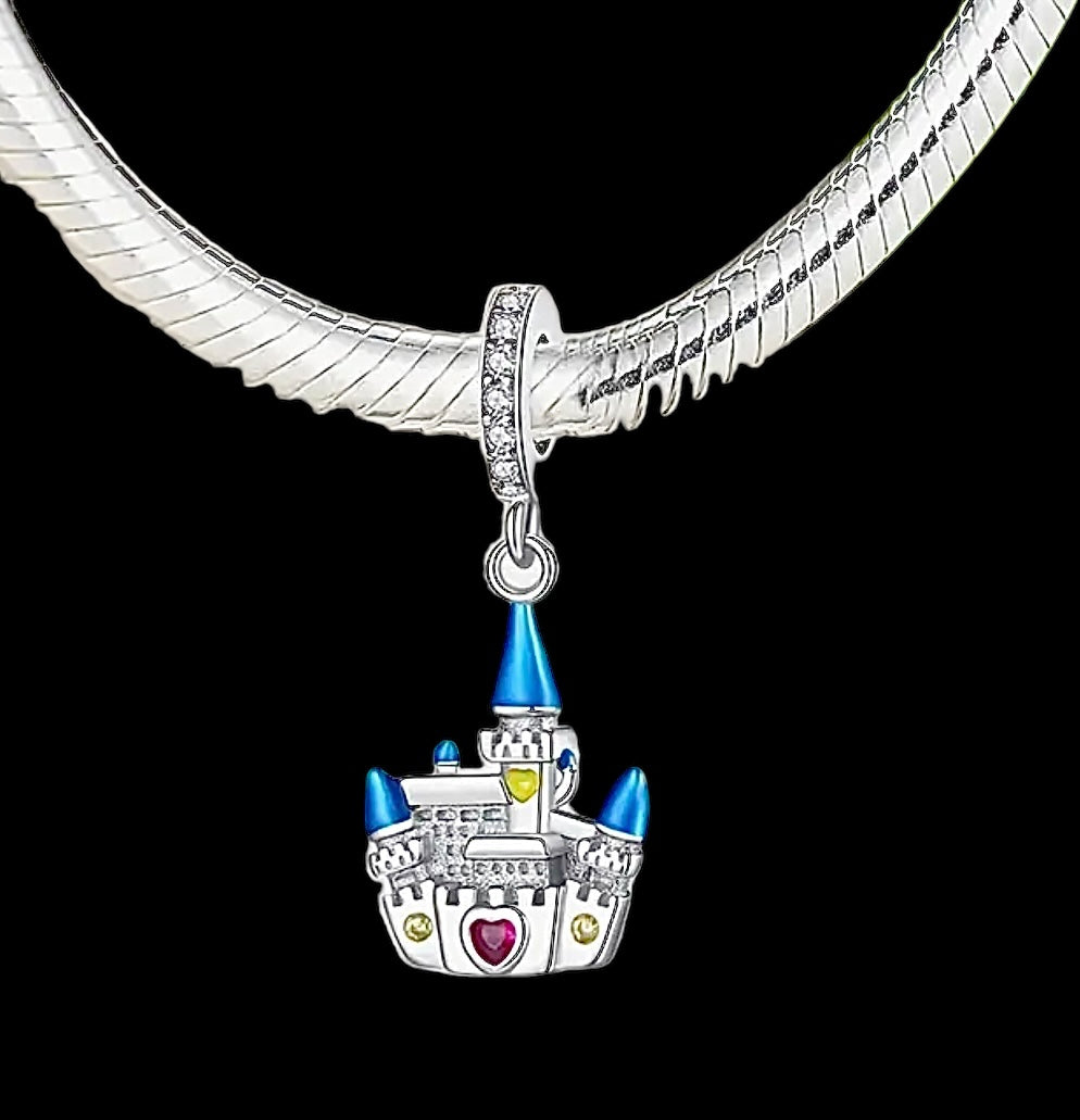 Pandoky Blue Castle Necklace Bracelet