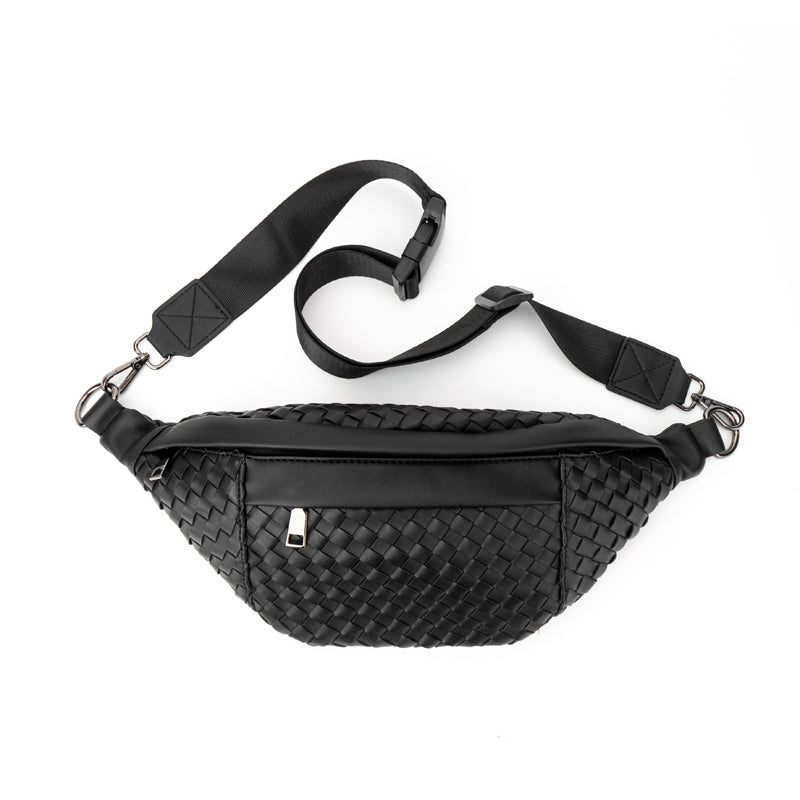 Comfy | Woven Leather Sling Bag