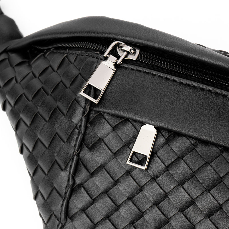 Comfy | Woven Leather Sling Bag
