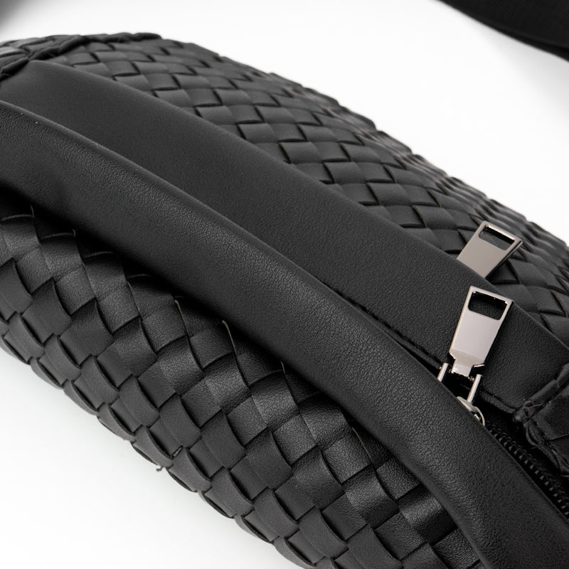 Comfy | Woven Leather Sling Bag