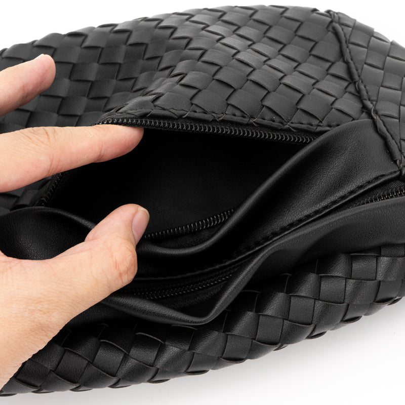 Comfy | Woven Leather Sling Bag