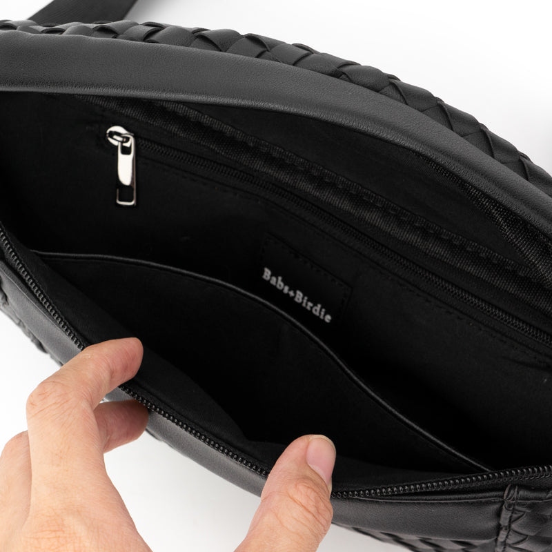 Comfy | Woven Leather Sling Bag