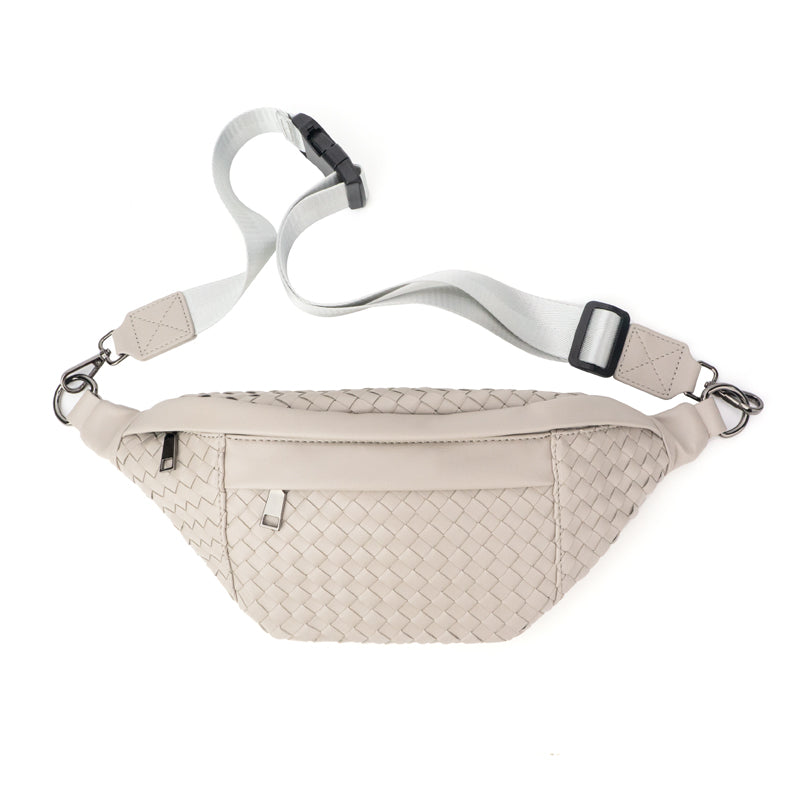 Comfy | Woven Leather Sling Bag
