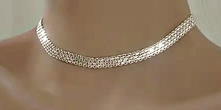 Pandoky Braided Sparkling Necklace