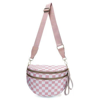 The Brenda | Checkered Sling Crossbody Bag