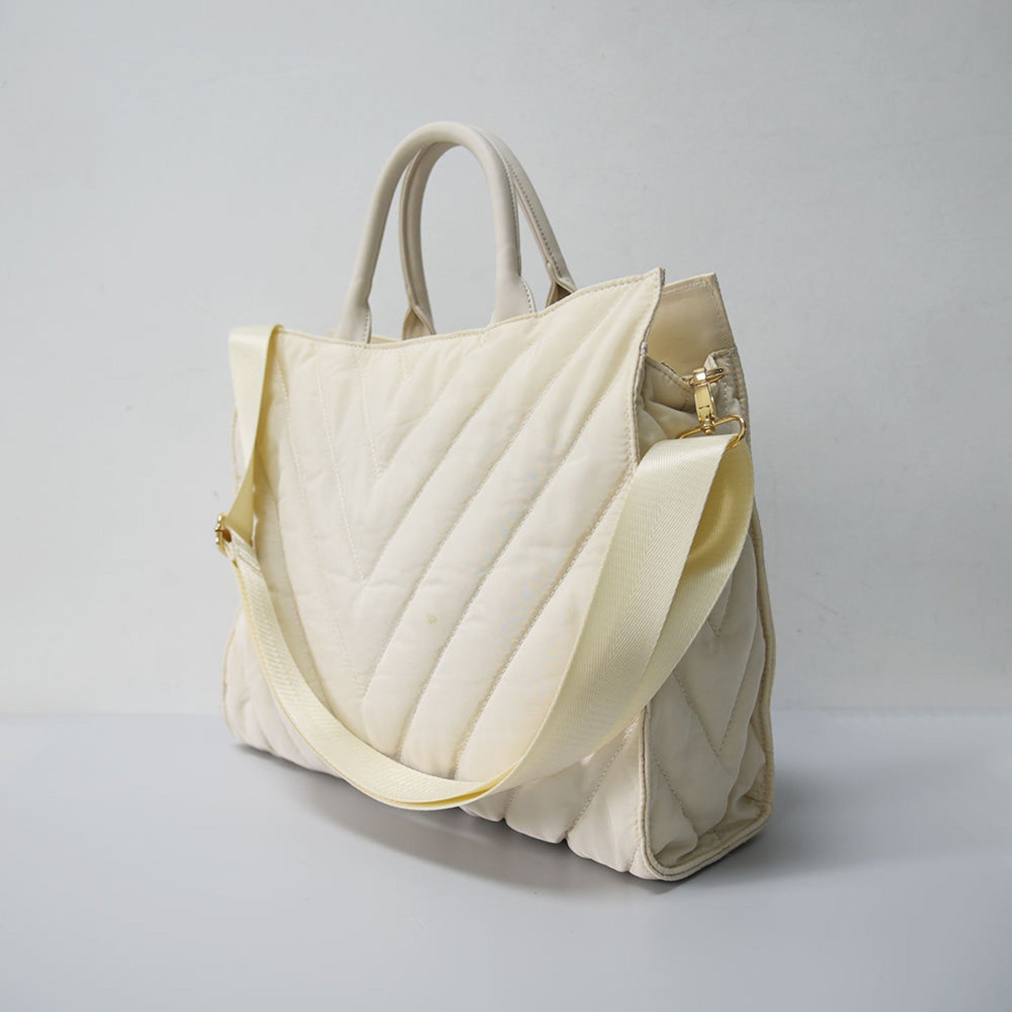 Marle Stripe Large Puffer Tote