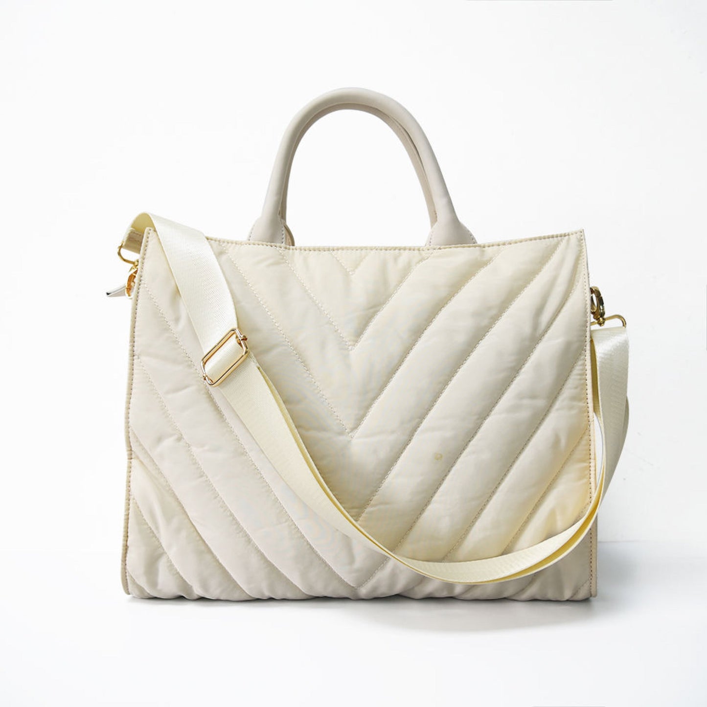 Marle Stripe Large Puffer Tote