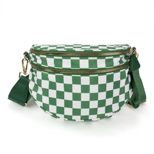 The Brenda | Checkered Sling Crossbody Bag