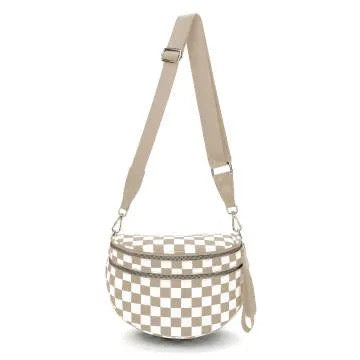 The Brenda | Checkered Sling Crossbody Bag