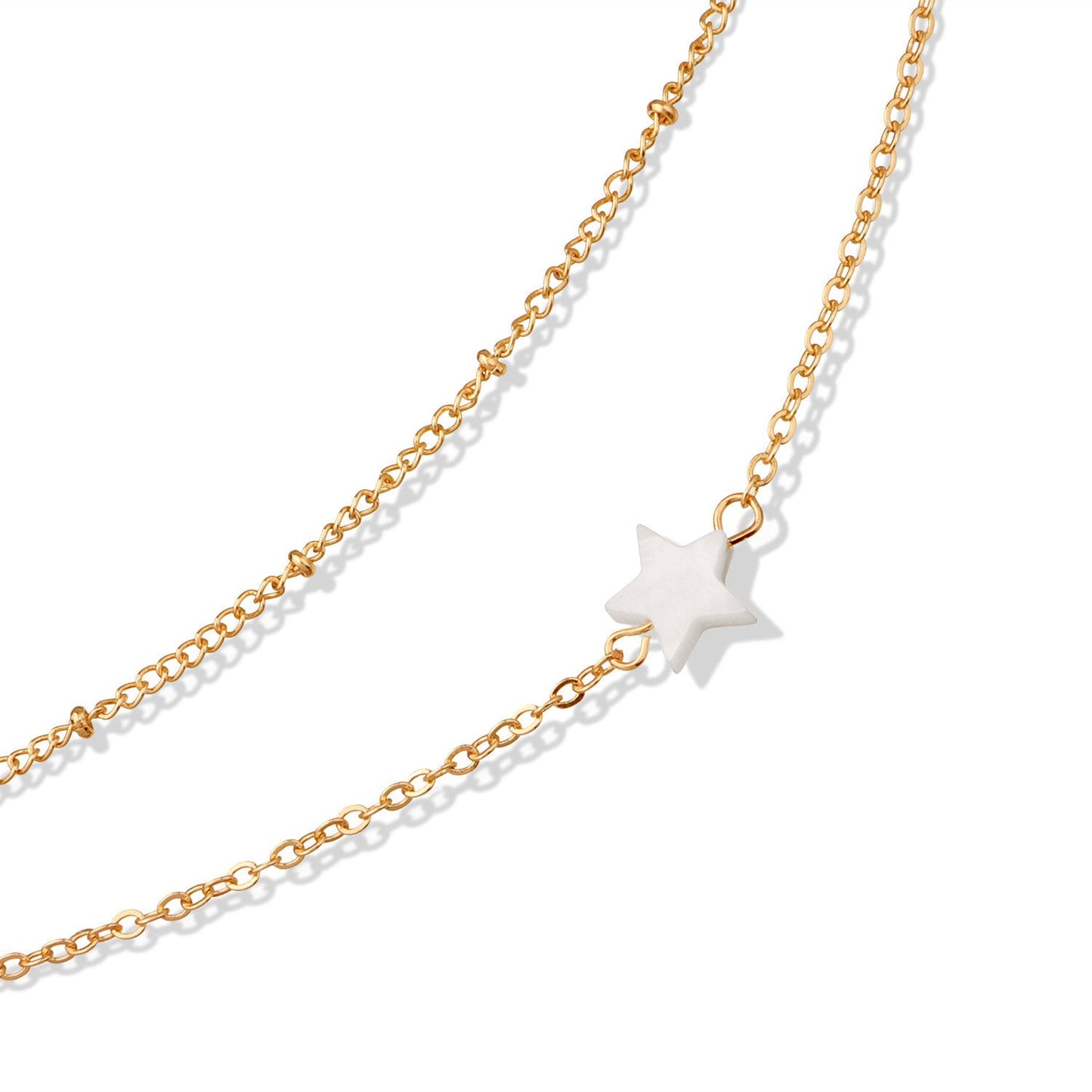 Double Layer Star Pendant Necklace