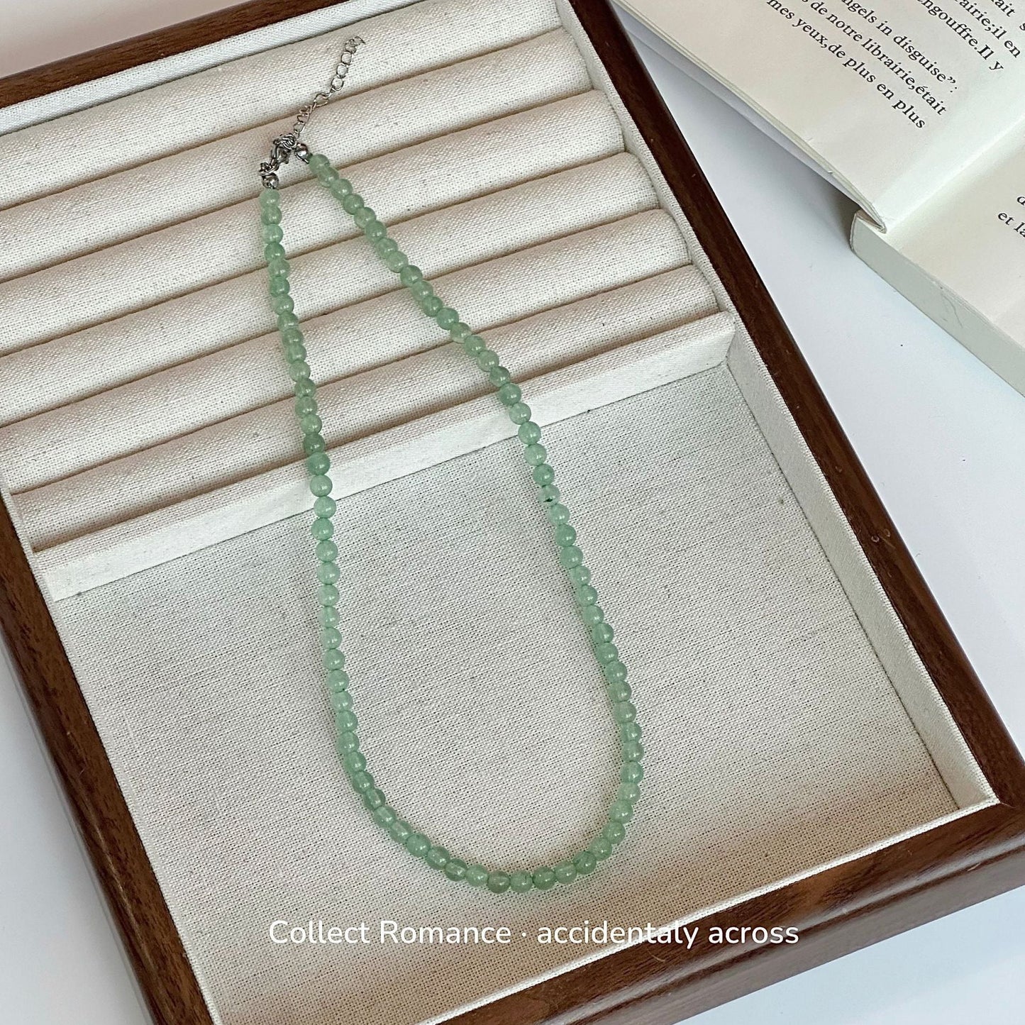 Nature Stone Aventurine Beaded Necklace