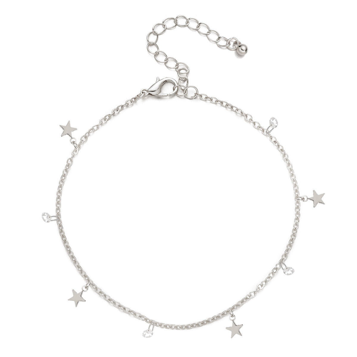 Star Charms Anklet Jewelry