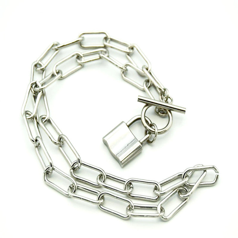 Chain Lock Pendant Necklace