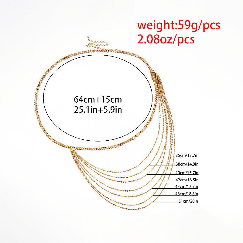 Jean Chain Belt Layered Chunky Pants Chain