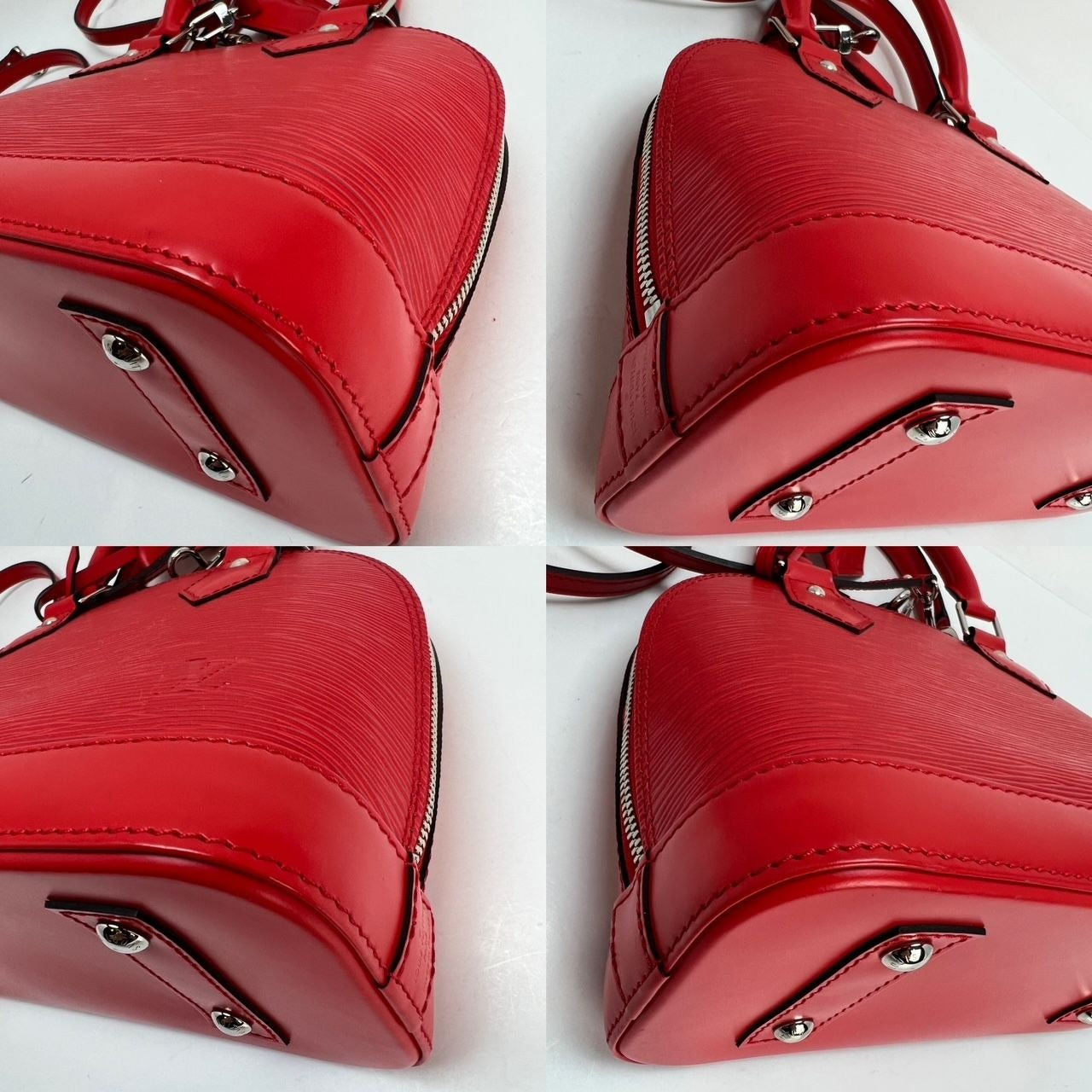 LOUIS VUITTON Alma BB Epi Coquelicot Shoulder Bag Stunning