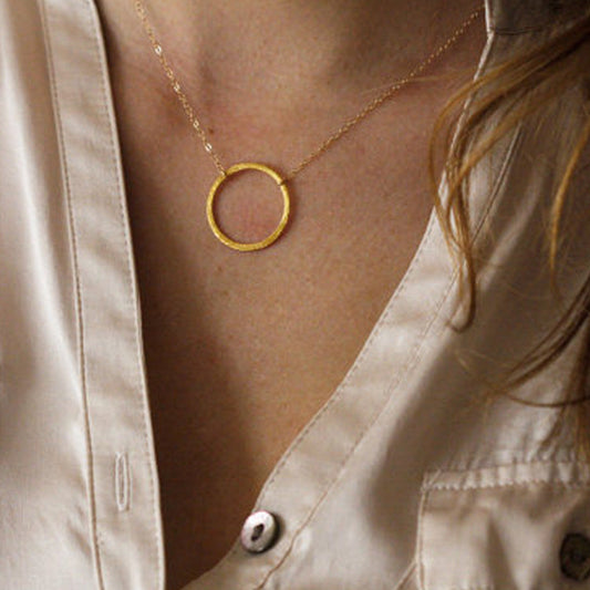 Circle Pendant Necklaces