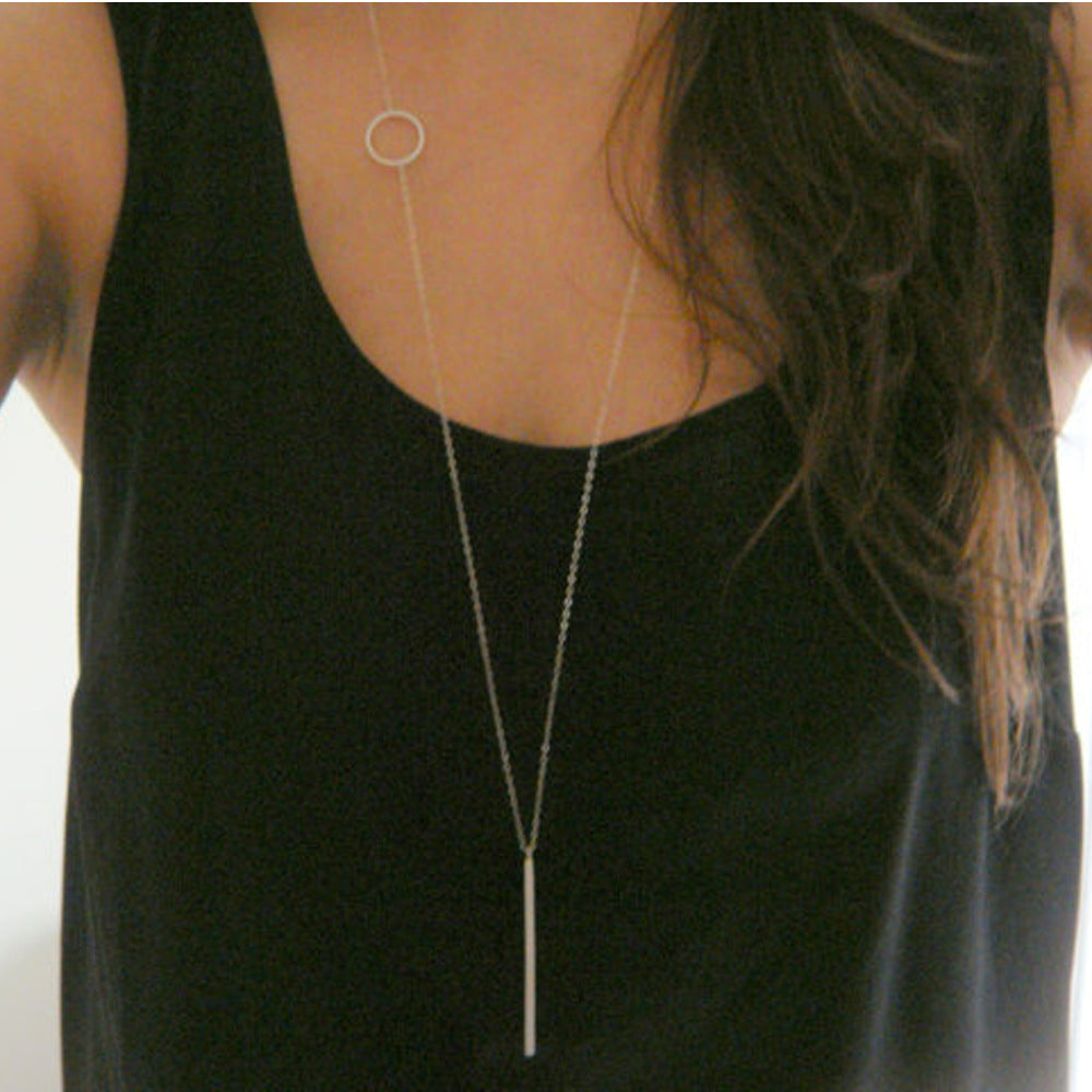 Long bar Necklace