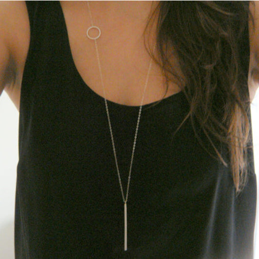Long bar Necklace