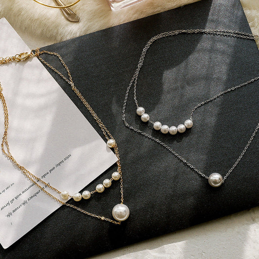 Boho Choker Pearl Pendant Necklace