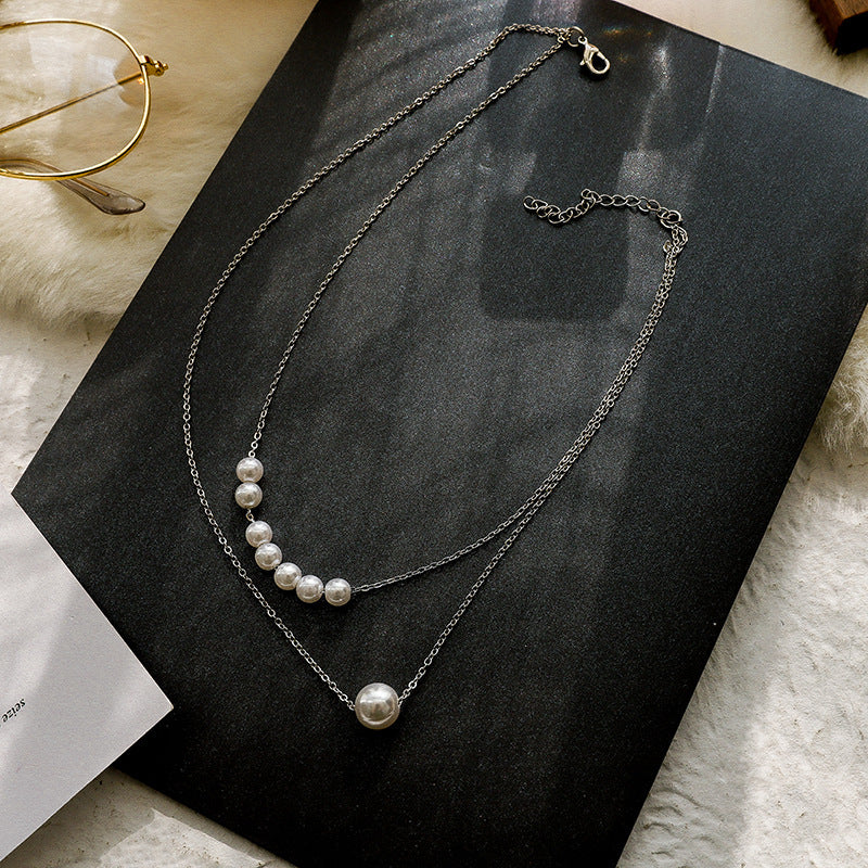 Boho Choker Pearl Pendant Necklace