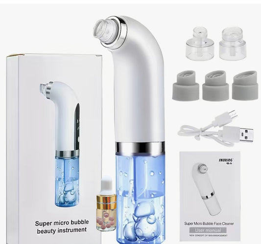 On Sale Now!       Electric Extractor Suction Cleaner Vacuum. Included a gift of Natural Pearls, Hyaluronic Salicylic Vitamin E included.