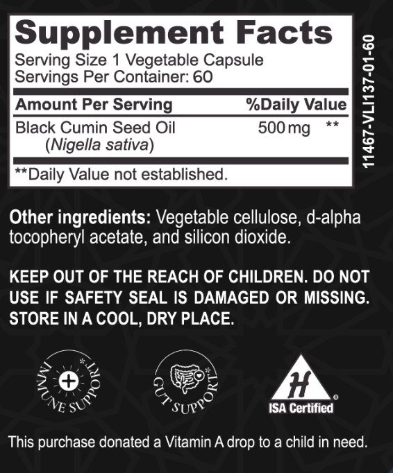 Black Seed Oil - 60 count