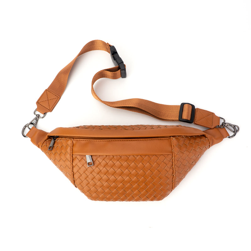 Comfy | Woven Leather Sling Bag