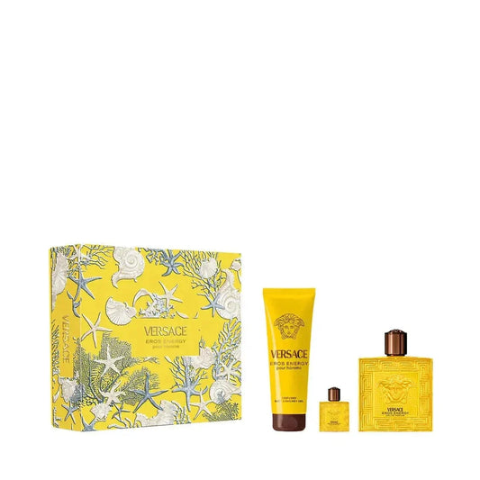 Eros Energy By Versace For Men 3Pcs Set EDP Spray