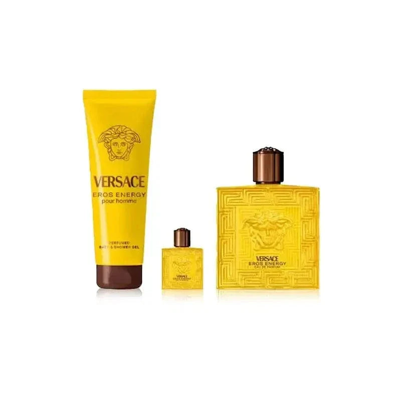 Eros Energy By Versace For Men 3Pcs Set EDP Spray