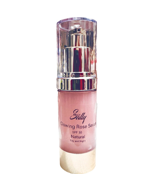 Natural Rose Glowing Serum Air Pump