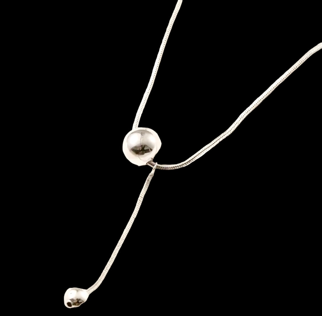 Pandoky Snake Bone Ball Chain Y Shape up to 18”