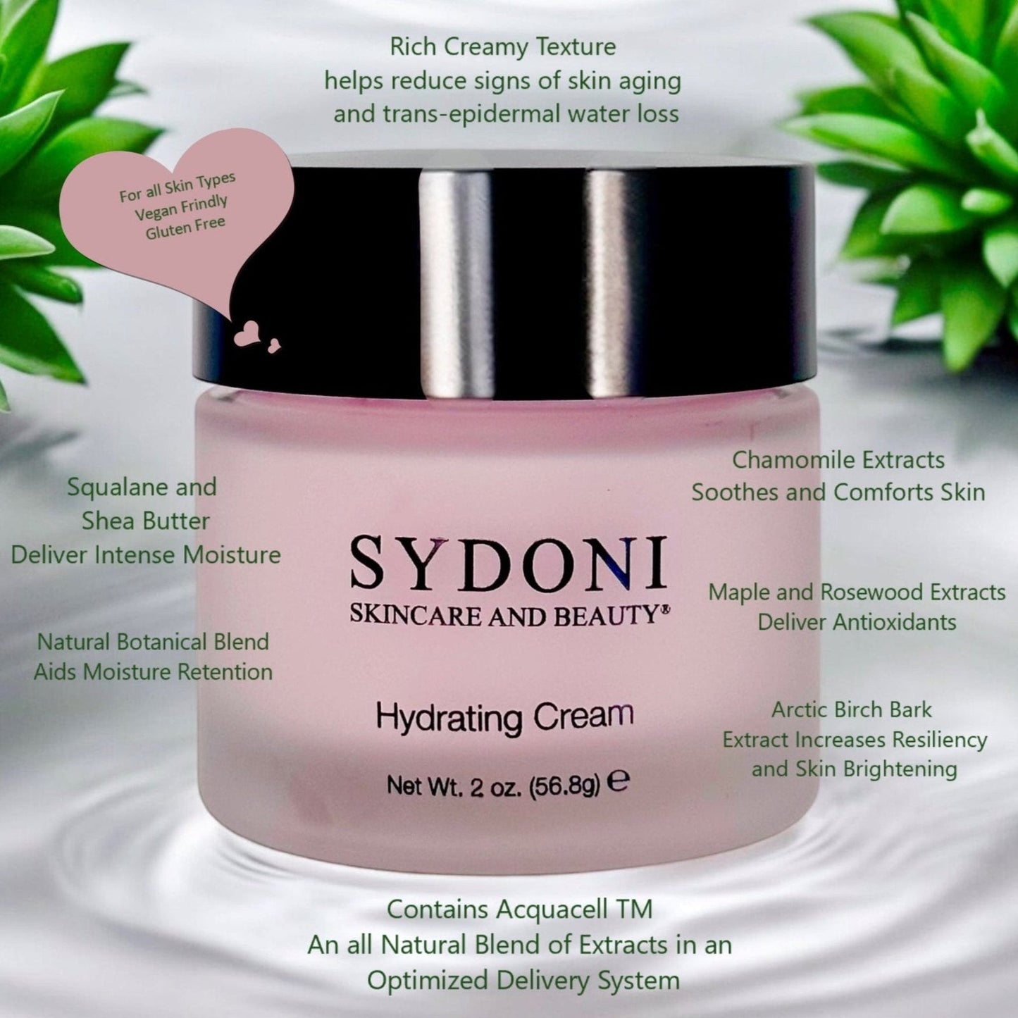 HYDRATING CREAM with Botanical Humectants & Shea Butter Net Wt. 2oz. (56.8g)