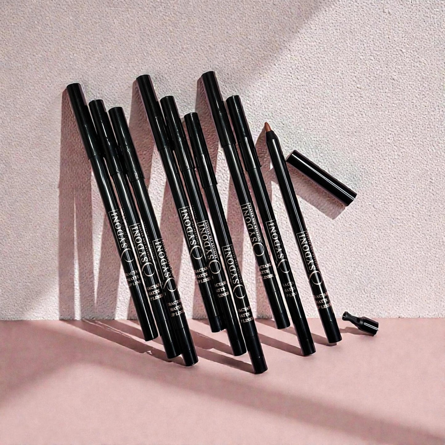 RETRACTABLE MATTE LIP PENCILS with SHEA BUTTER 9 Rich, Smudge‑Resistant Shades