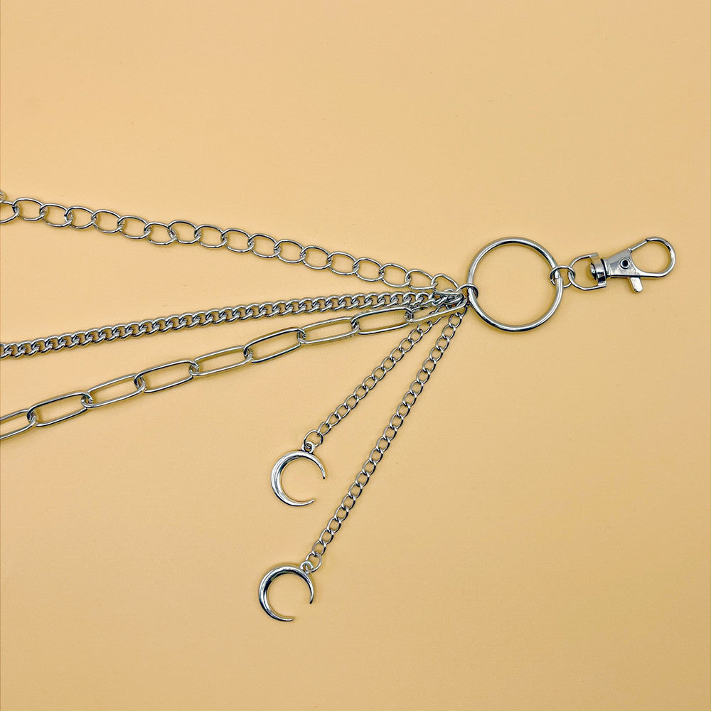 Multilayer Punk Metal Pants Waist Chain Jewelry