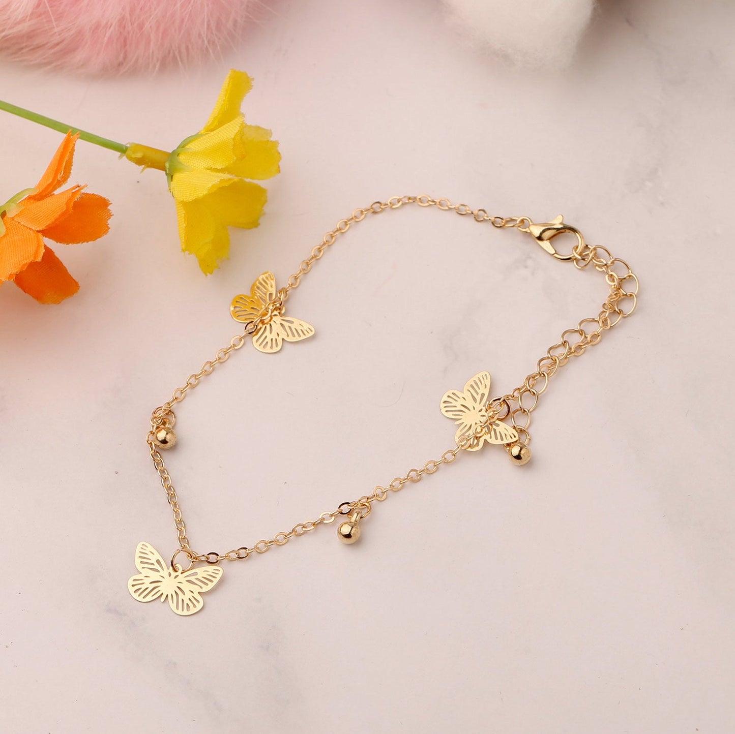 Butterfly Charms Anklets for Women