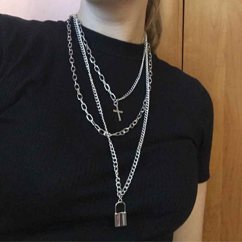 Multilayer Long Chain Necklace for Women