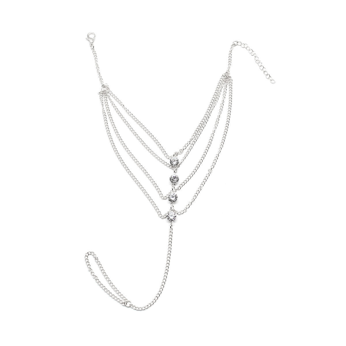 Crystal Tassel Chain Anklet Jewelry