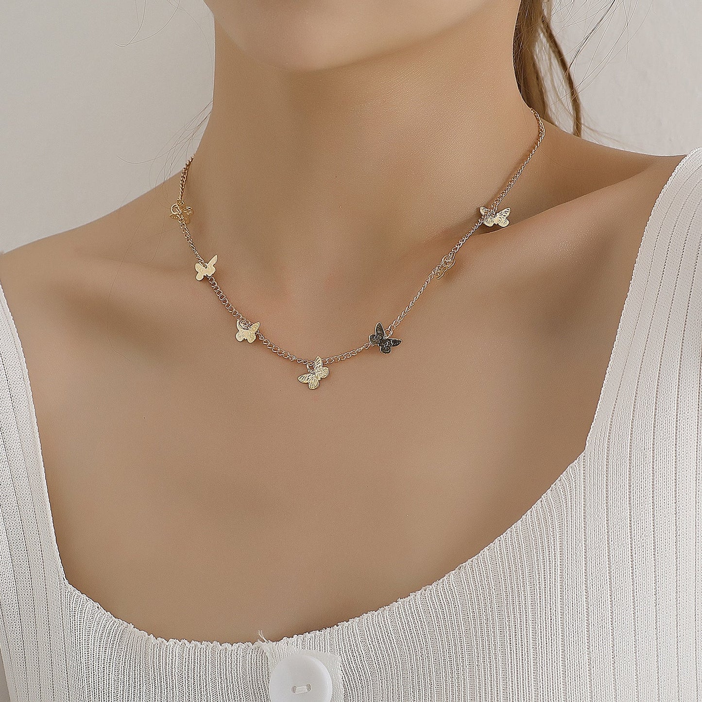 Vintage Multilayer Butterfly Necklaces for Women