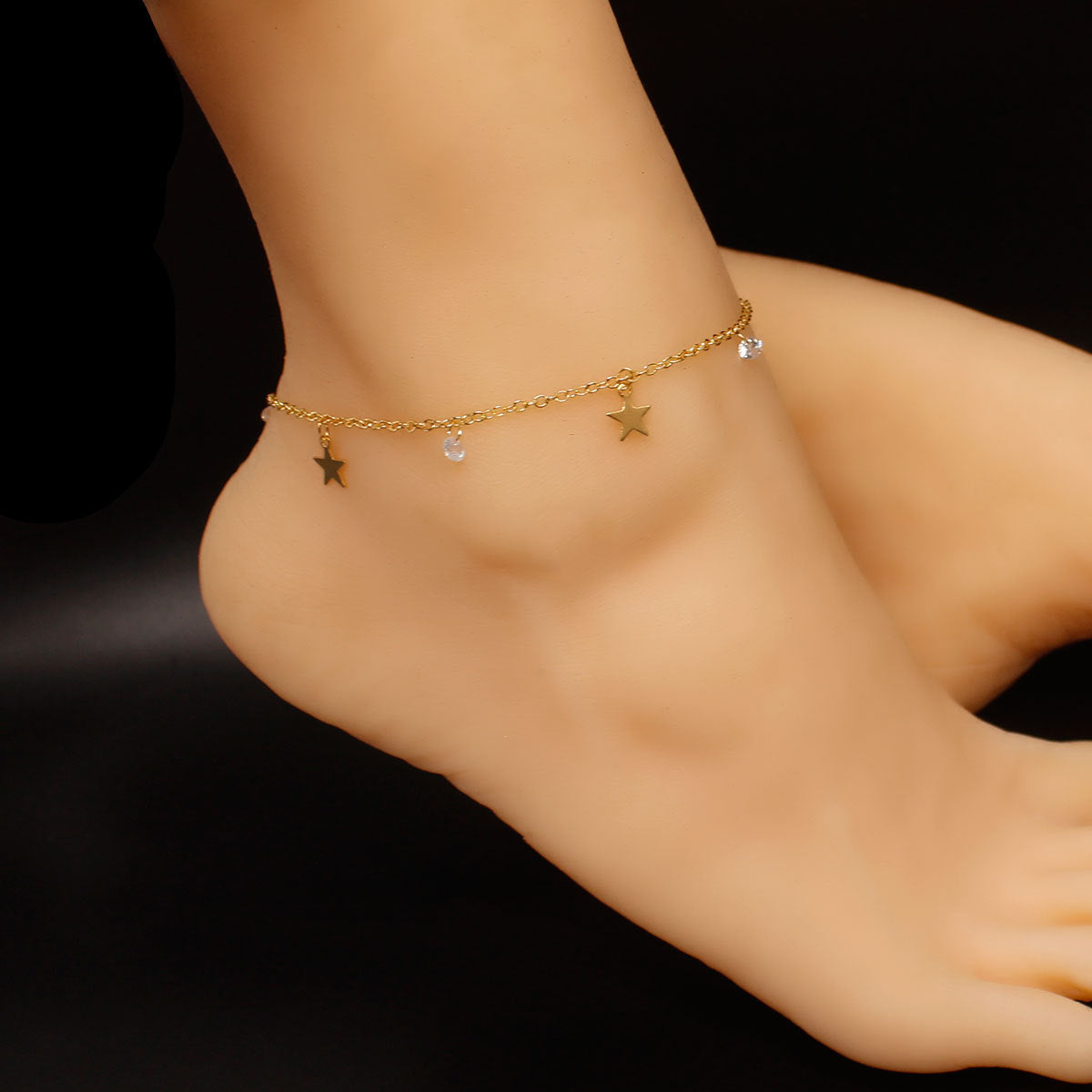 Star Charms Anklet Jewelry