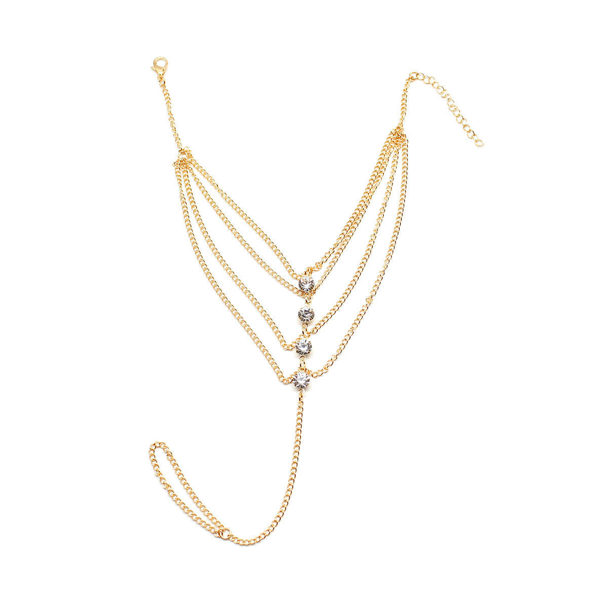 Crystal Tassel Chain Anklet Jewelry