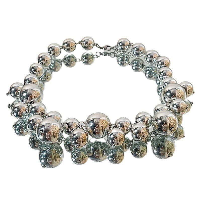 Chunky Bead Choker Necklace