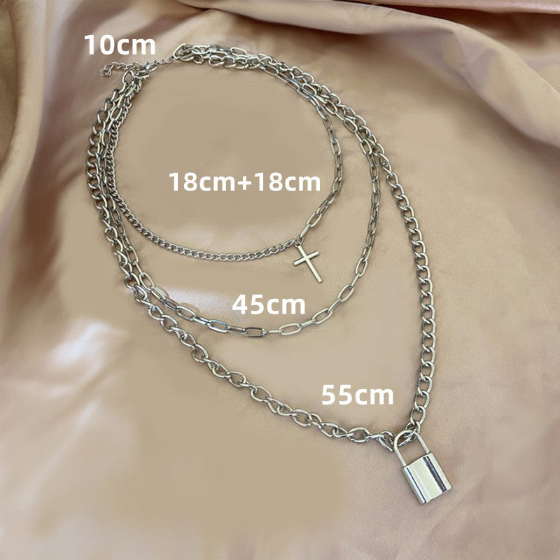 Multilayer Long Chain Necklace for Women