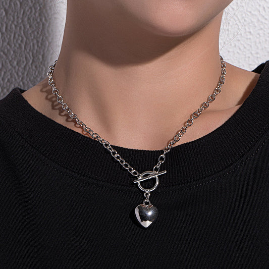 Heart Pendant Chain Necklace