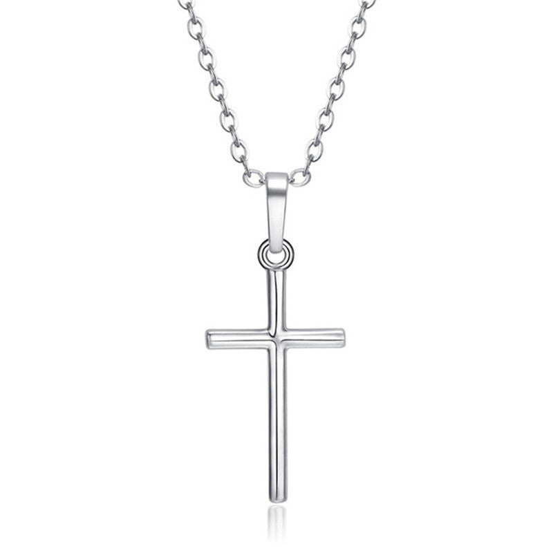 Stone Cross Pendant Necklace Jewelry