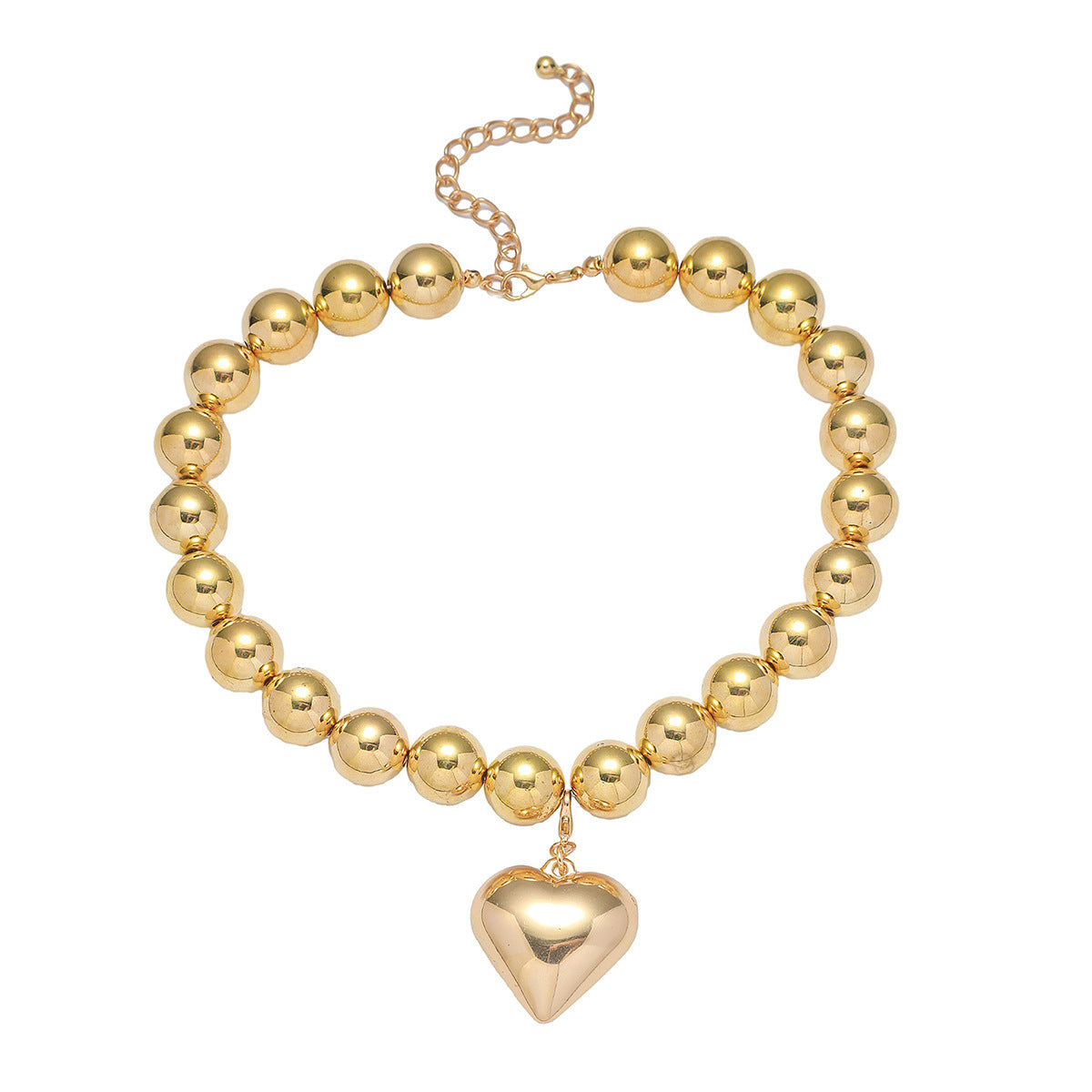 Faux Pearl Charm Pendant Necklace