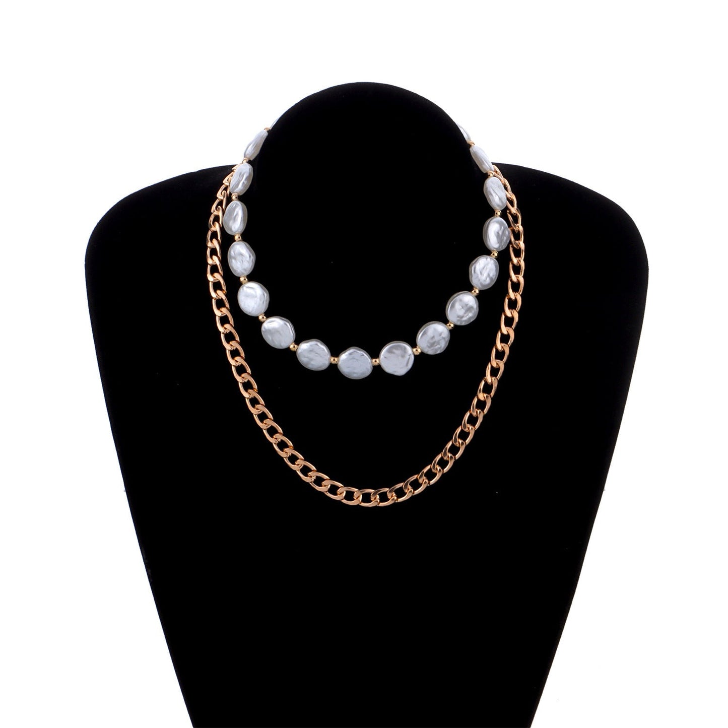 Baroque Pearl Necklace Multi Layer