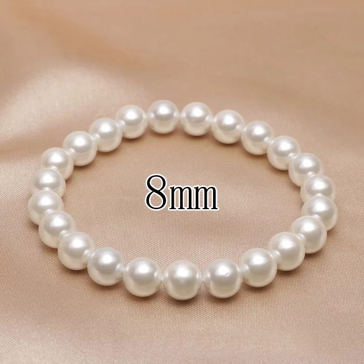 Kaly Simple Elegant Round Beads Shell Pearl Beads Bracelets