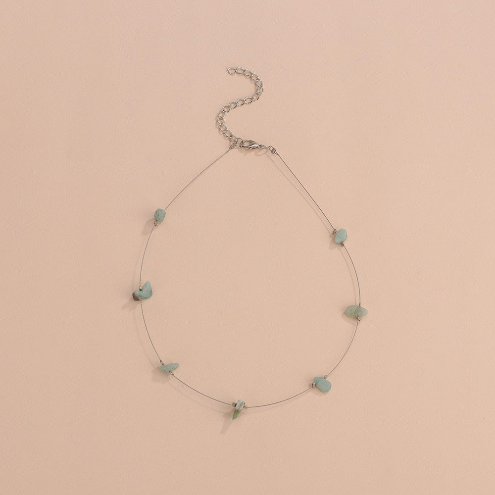 Boho Irregular Natural Stones Necklace