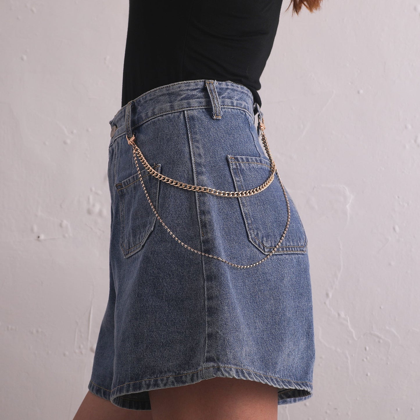 Hip Hop Punk Style Metal Body Chain